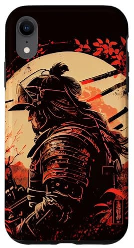 iPhone XR Japanese Art Samurai Vintage Fighter Retro Graphic Case