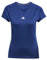 adidas Femme AEROREADY Train Essentials Minimal Branding V-Neck Tee, Dark Blue/White, XL