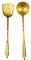 cuillère Qualité main Cuivre et Louche Wok Spatule Set Gauge cuivre pur rétro Outils de conception de cuisine cuillère à soupe