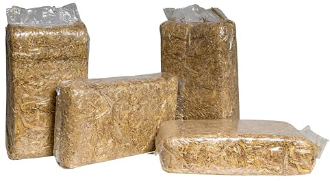 agrar-store Stroh in handlichen 1 kg-Beuteln Einstreu Futter Meerschweinchenstroh Kaninchen (6, Kilogramm)