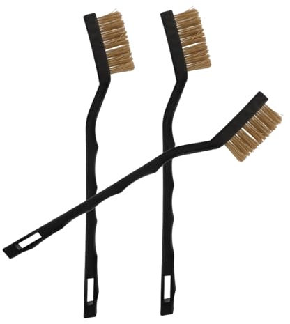 HAWILLOSCH 3stücke Messingdrahtbürste Zum Reinigen Von Ziegeln, Spülbecken Und Rost Kompakt Und Tragbar Aus Robustem Messingdraht Für Gründliche Reinigung