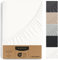 Hausfelder Topper Boxspringbett Spannbettlaken 180x200 bis 200x200 cm, bis 15 cm Matratzenhöhe, Jersey Baumwolle Bettlaken Bezug für 180x200cm bis 200x200cm Boxspringbetten Matratzen, Weiß