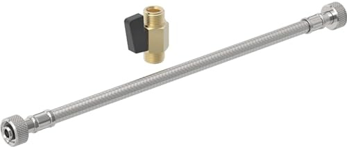 Geberit AquaClean Alba/Sela Panzerschlauch m. Kugelhahn, 147.077.00.1