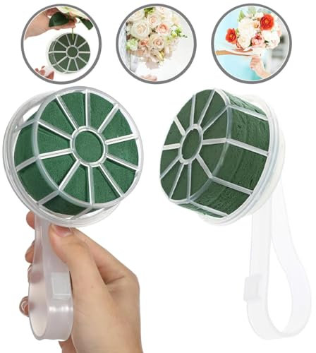 YouXiaor 2Stück Hochzeitsblumenstraußhalter Schaumstraußhalter Steckschaum Steckmasse für Frischblumen Blumenschaum Schwamm Blumensteckschaum Unterstützung Für Hochzeitsblumen Blumenstraußhalter