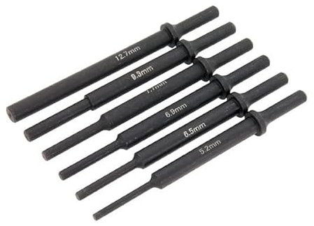 Neilsen CT6414 6pc Air Hammer Drift Set - Extra-Long Drifts for Extracting Shafts and Screws