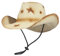 GEMVIE Chapeau de Cowboy de Paille dégradé pour Hommes Femmes Large Bord Panama Fedora Chapeau de Cowgirl Plage Soleil Chapeaux
