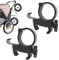 Kinder Laufrad und Fahrrad Edelstahl-Halterung, Fahrradträger Kompatibel mit Thule Chariot ab 2017-2023 Cross, Sport, Cab, Lite, Geeignet für bis zu 14 Zoll, Maximale Belastbarkeit 15 kg, für Anhänger