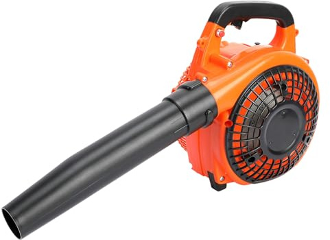kamulouk 26cc Laubbläser, 2-Takt Laubsauger, Laubbläser Benzin von Handgerät, Blattgebläse von leistungsstarker Motor Benziner Orange