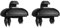 Extensor Parasol para Coche 2 Piezas de Soporte de Gancho para Visera Interior Gris, Compatible con Audi A1, A3, A4, A5 TT. Parasol para Coche(Black-2pcs)