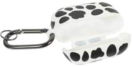 Kisangel Cow Muster Silikon Ohrhörer Etui für kabellose Pro In Ear Kopfhörer Leichte Tragbare Schutzhülle mit Lebendigem Kuhmuster Strapazierfähiger Passgenauer Schutz Modisches Design