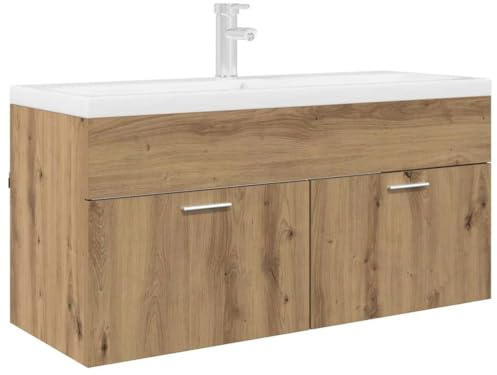 vidaXL Waschbeckenunterschrank Artisan-Eiche Holzwerkstoff