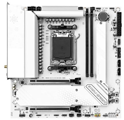 B650M Motherboard, AM5 Supports Ryzen 7000/8000/9000, DDR5 9000+(OC), 2.5G LAN, M-ATX