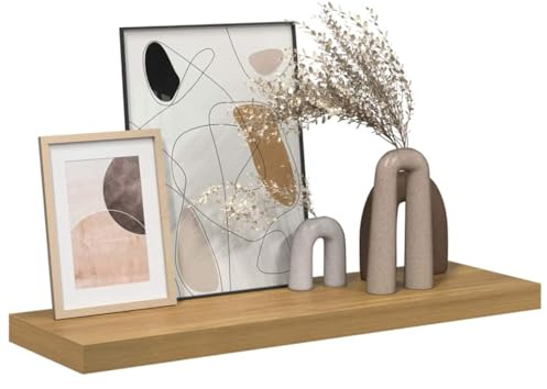 vidaXL Wandregal Wandhalterung Braun 90 x 23,5 x 3,8 cm Holzwerkstoff