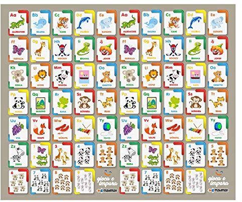 Palmi Tappeti Neonato Per Gattonamento -Cameretta Bambini -Tappetini Neonato Bambino e Bambina -Tappeto Bimba Gioco Camerette per Gattonare