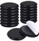 Ezprotekt 16 PCS Furniture Sliders for Carpet Sliders 2-3/8 for Moving Furniture Movers Carpet Gliders Glides Self-Adhesive Furniture Moving Pads 60 MM Black