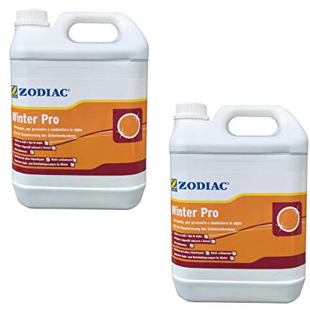 2X Svernante Zodiac Winter PRO 5 Litri, Manutenzione Invernale della Piscina. Senza Rame. Dosaggio per 200 MC.