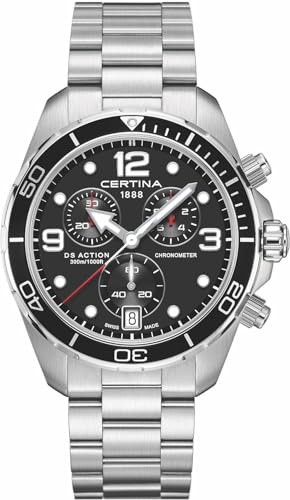 Certina Herrenuhr Chronograph DS Action Stahl/Schwarz C032.434.11.057.00