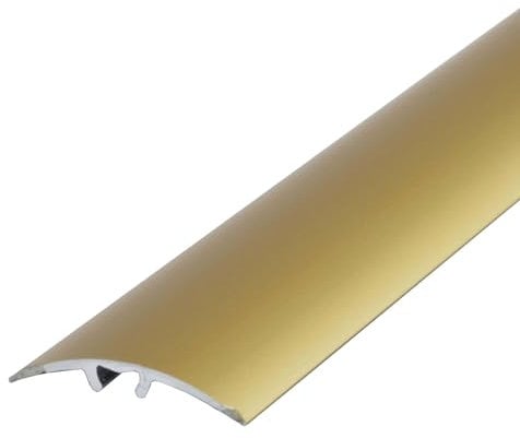 Dalsys Übergangsprofil Anpassungsprofil 180cm x 30mm zum Schrauben inkl. Befestigungsmaterial, aus Aluminium Gold