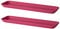 Euro3Plast Artikel 1991 Inis Untersetzer 46,6 x 16,1 cm für Blumenkasten Inis 50 x 20 cm aus Kunststoff (2, Pink)