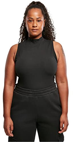 Urban Classics Damen Einteiler Ladies Sleeveless Turtleneck Body Black 4XL