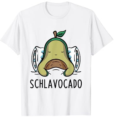 Schlavocado Avocado Pyjama Schlafanzug Schlaf T-Shirt