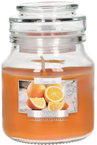 KOTARBAU® Duftkerze Duft Klein im Glas mit Deckel Orange Geschenkidee Aromatherapie Dekorations-Kerzen Brenndauer bis zu 28 Stunden