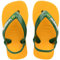 Havaianas Baby Brasil Logo II, Infradito Unisex-Bimbi 0-24, Pop Yellow Amazon, 21 EU