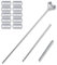 FRAKS 25.6 inch Extendable Stainless Steel Algae Scraper Aquariums Fish Tank Scraper Cleaner with 10pcs Blades