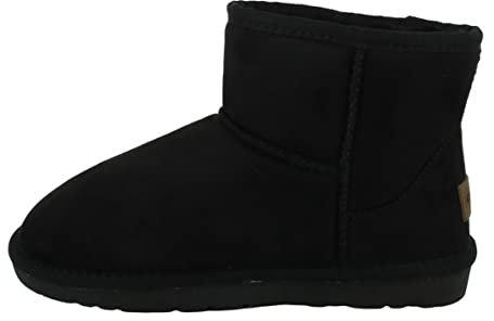 Grunland Crom PO1633 mini boot stivaletto soft in tessuto e pelliccia sintetica Nero (numeric_28)