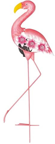 WERKA PRO Flamant Rose Solaire 3 LED Blanches