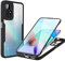 betterfon 360 Grad Hülle Kompatibel mit Xiaomi Redmi 10 | Handyhülle mit eingebautem Displayschutz für Redmi 10 | Schwarz