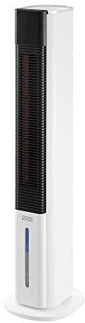 LIVIVO Air Cooler Tower Fan - 2in1 6L Fan Cooler 6L With Remote Control - Digital Display Ultra Slim Quiet Portable - 3 Speed Settings Timer & Air Flow Mode 90 Degree Oscillation