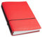 X17-A5 Terminplaner/Organizer 2024-2025 | 18-Monats-Kalender | rot, aus Leder. Austauschbare Hefte: Wochenkalender Classic+2 Hefte (blanko, gepunktet), Made in Germany.