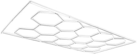 LED-IT Bee Hexagon LED 14GRID Leuchten Set Wand- und Deckenmontage Kaltlicht (7200k) Ideal für Garage Werkstatt Gaming Fitnessstudio Friseur Bürobeleuchtung