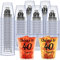 Kzeirm (110 Pack) Cheers To 40 Years Plastic Shot Glasses 2 oz Disposable Cups, 40th Birthday Decorations for Men and Women, Take Straw Liquor & Chaser, Anniversary Wedding Party Favors (WS-DSG-40)
