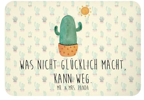Mr. & Mrs. Panda Magnet Kaktus Sonne - Geschenk, tafelmagnet, Kakteen, whiteboardmagnet, Liebeskummer, Glück, Geschenkidee, haftmagnet, Kühlschrankmagnet, zettelhalter, Freundin, Trennung