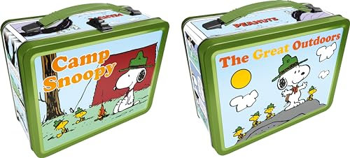 AQUARIUS Snoopy Beagle Scouts Fun Box – Stabile Blech-Aufbewahrungsbox mit Kunststoffgriff und geprägter Frontabdeckung – Offiziell lizenziertes PeanutsMerchandise & Sammlerstück Geschenk