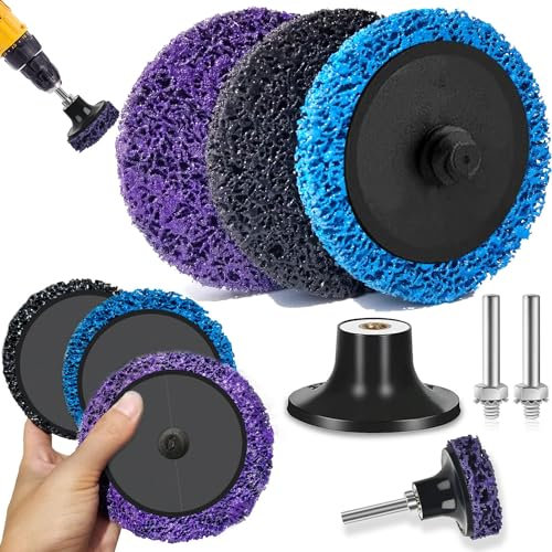 Disques De Nettoyage CSD Disque 20 Pièces Disque De Nettoyage Grossier 50mm Disque De Nettoyage En Acier Pour Polissage D'Enlèvement Peinture Éliminer La Rouille Les Soudures