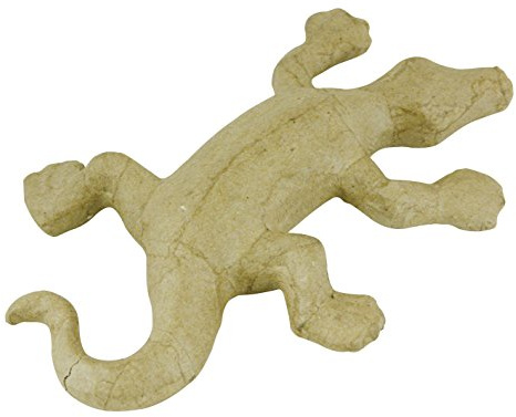 Décopatch AP116Opack 5x Salamander aus Pappmaché 17,5x11,5x2,8cm Kraftbraun