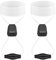 UamGlsob Thin Shoe Laces for Ski Shoes, 1/16(1.5mm) No Tie Shoelace Quick Locking System Replacement Laces (White, 54inch)
