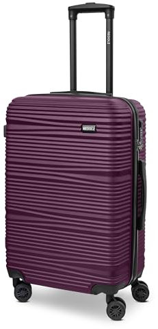REDOLZ mittelgroßer Hartschalen Check-in Koffer | Trolley 43 x 26 x 67 cm aus hochwertigem ABS-Material | Ultra-leicht nur 3,3 kg für Damen & Herren | 4 Doppelrollen & TSA-Schloss (Essentials 16)