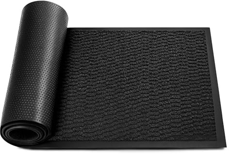 KEPLIN Dirt Catching & Water Absorbent Doormat(50x80cm), Durable & Non Slip Backing Heavy Duty Door Mats, Easy to Clean & Washable Floor Mat, Back & Front Entrance Mat,Waterproof Outdoor & Indoor Mat