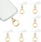 Yolev 6 Stück Handy Lanyard Patch Handy Anhänger Handykette Halterung mit Metall-Federringen Edelstahl Handyanhänger Handykette Universal Pads für Meisten Smartphones