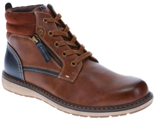 Botas casuales con cordones, Tan, 46 EU