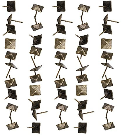 Clou de Rembourrage, 50 Pièces Accessoires de Quincaillerie de Porte Clou de Porte de Rembourrage pour de Bons Matériaux de Bricolage. pour l'artisanat du Cuir (Longueur
