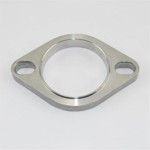 Tubo di Scarico Auto Flangia Mobile Universale Saldata A 2 Fori da 51mm 63mm 76mm per Tutti I Tubi Scarico E Le Attrezzature Automobili Terminale Scarico Auto(76mm)