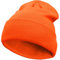 VIAUMBR Beanie Mütze Wintermütze Herren Damen Strickmütze Winter Mütze Beanie Hat Sportmütze Strick Bündchen Thermo Weich Atmungsaktiv Klassische Unisex V048 Neon Orange