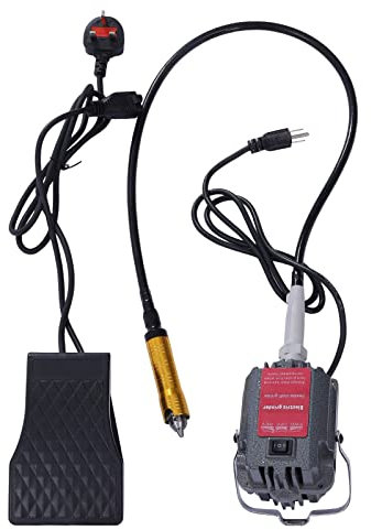 230W Hanging Flexshaft Mill 220V 18000RPM Electric Multifunction Rotary Flex Shaft Tool Metalworking Jewelry Tool Repair Kit with 6mm Hand Chuck