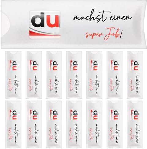 Namalu 15 Stück Mitarbeiter Geschenk du Machst Einen Super Job Schokoriegel Hülle Kompatibel mit Duplo Schokolade Filz Verpackung Danke Team Geschenk für Kollegen, ohne Schokolade(Weiß)