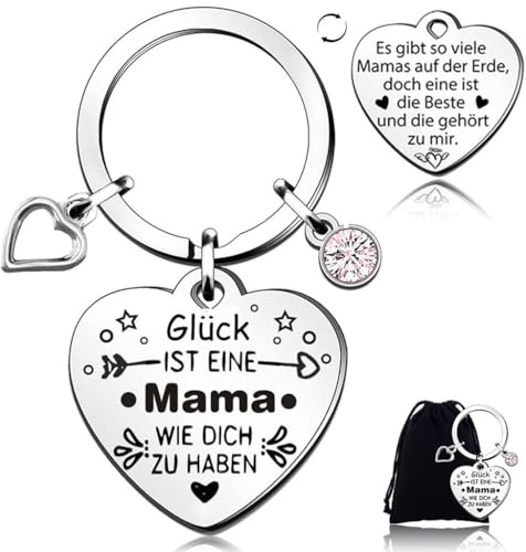 kiimiipa Mama Geschenk,Muttertagsgeschenk Schlüsselanhänger,Geburtstagsgeschenk für Mama,Geschenke für Mama,Personalisierte Geschenke,Beste Mama Geschenk Schlüsselanhänger Mama